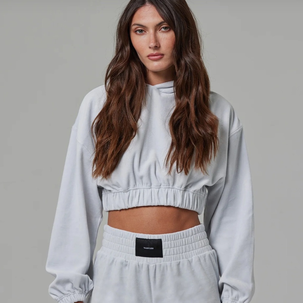Talentless Terry Cropped Hoodie